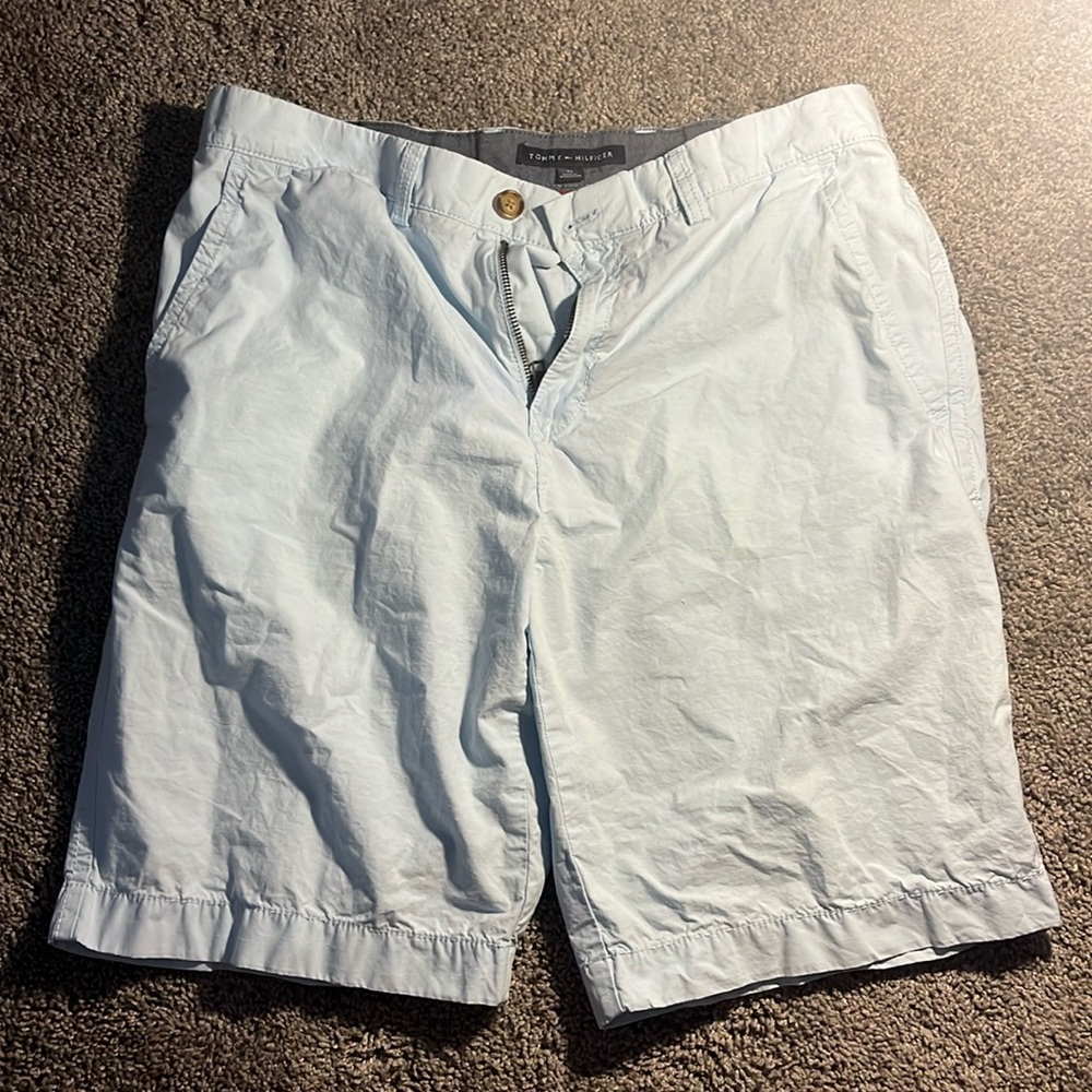 Tommy Hilfiger baby blue chino shorts